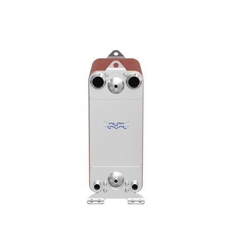 ALFA LAVAL Brazed Plate Heat Exchanger, AISI 316L, Stainless Steel, 150 Plates-Dual Circuit Evaporator 1,980k BTU ACH502DQ-150AH-F